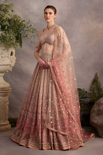 Cedar & Pine Blossom Embroidered Lehenga Set 