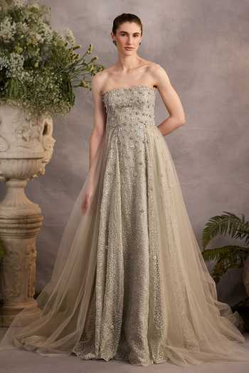 Cedar & Pine Anne Tonal Embroidered Gown 