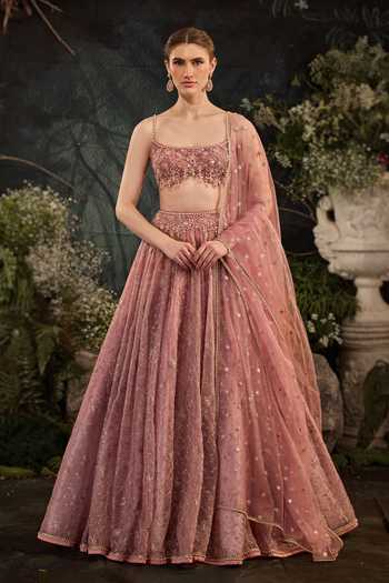 Cedar & Pine Noah Embroidered Lehenga Set 