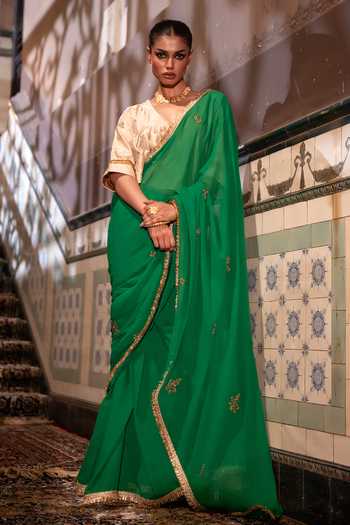 Shorshe Clothing Gota Phool Georgette Saree 