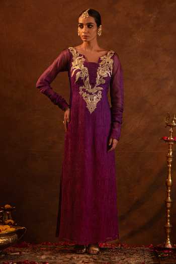 Eraaya by Ratika J Swan Embroidered Dress 