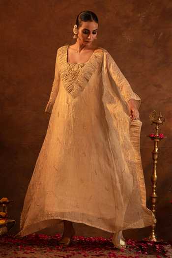 Eraaya by Ratika J Ruched Crystal Kaftan 