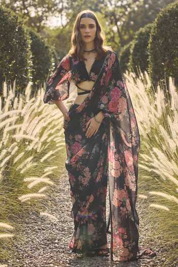 Ridhi Mehra Arabella Print Saree With Blouse 