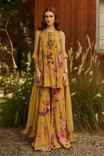 Ridhi Mehra Gleam Print Kurta Gharara Set 