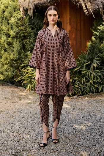Ridhi Mehra Geometric Print Kurta & Dhoti Pant Set 