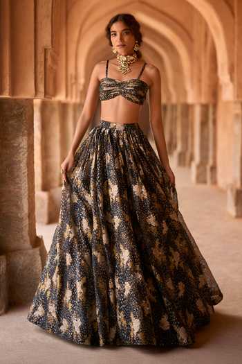 Bhumika Sharma Milie Printed Bustier & Skirt Set 