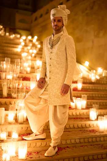 Seema Gujral Embroidered Sherwani & Kurta Set