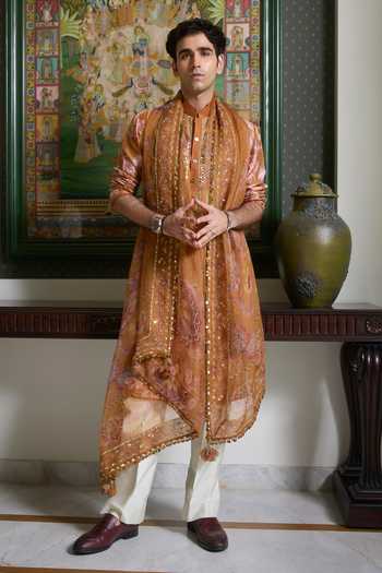 Mahima Mahajan Fayez Floral Print Kurta Set With Dupatta 