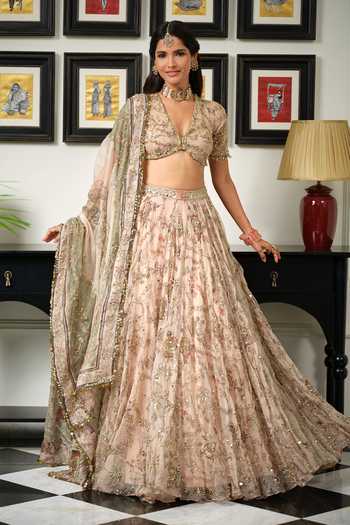 Mahima Mahajan Ami Hand Work Embellished Lehenga Set 