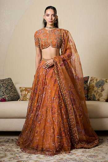 Mahima Mahajan Dara Printed Embroidered Lehenga Set 