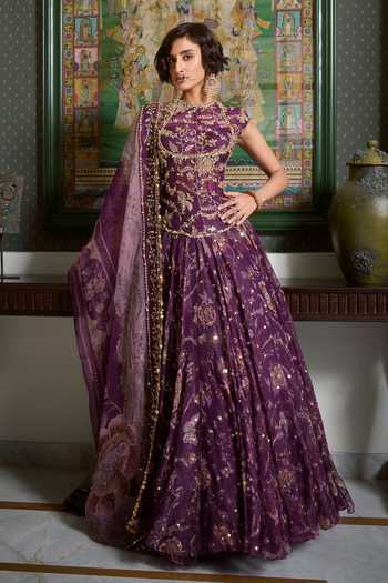 Mahima Mahajan Ghazal Embroidered Anarkali With Dupatta 