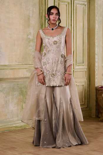 Muditaa By Urmila Ragini Handwork Kurta Gharara Set 