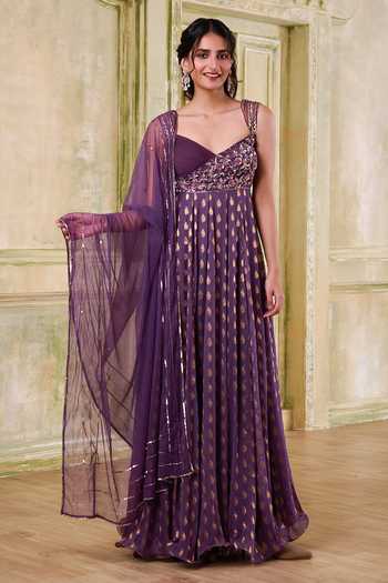 Muditaa By Urmila Dhvani Embroidered Anarkali With Dupatta 