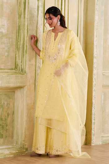 Muditaa By Urmila Dhairya Embroidered Kurta Sharara Set 