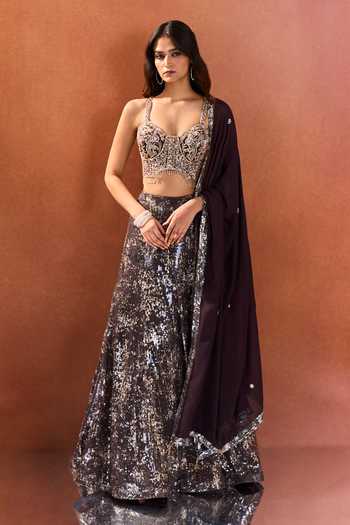 Samyukta Singhania Sequin Embroidered Lehenga Set
