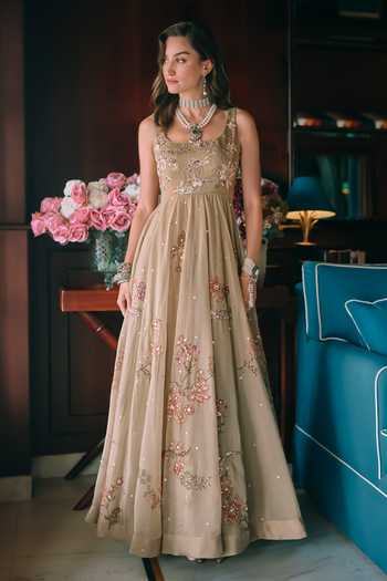 Paulmi And Harsh Zelda Printed Anarkali 