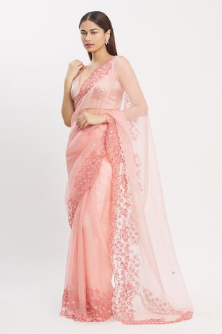 Organza Saree with Blouse 
