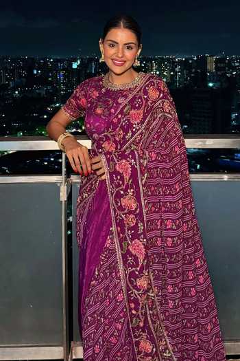 Irrau By Samir Mantri Nimi Border Embroidered Saree 