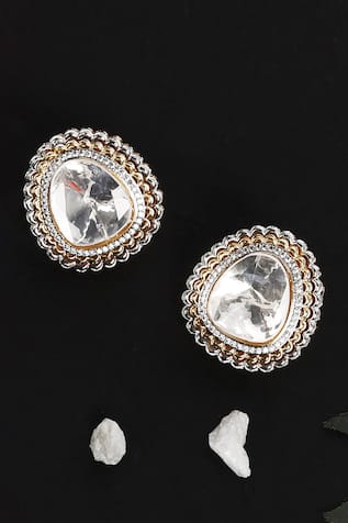 Kundan Embellished Stud Earrings 