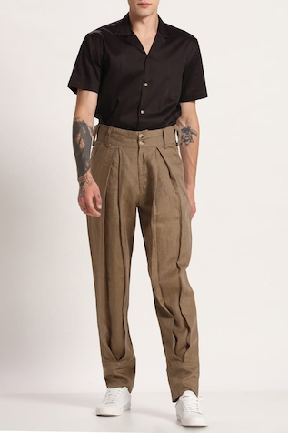 Son of A Noble Snob Linen Pleated Pants