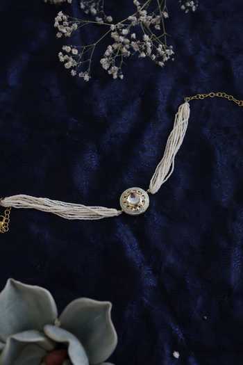 Do Taara Meenakari Kundan Pearl Choker 