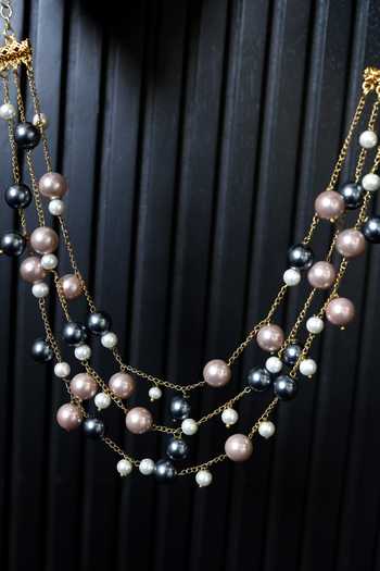 Do Taara Layered Pearl Necklace 