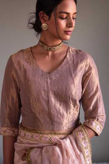 Shorshe Clothing Handloom Tissue Blouse 