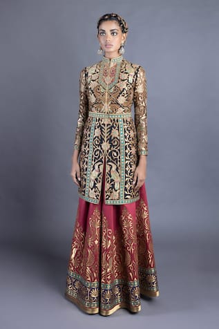 Embroidered Jacket & Lehenga Set 