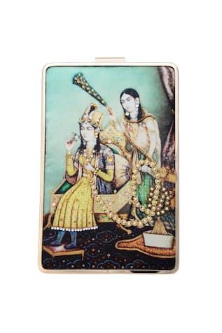Figurine Print Clutch 