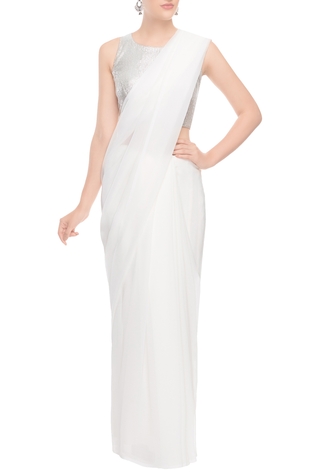 Vandana Sethi Embellished Saree Blouse