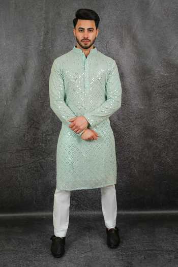 Kasbah Mirror Embroidered Kurta Set 