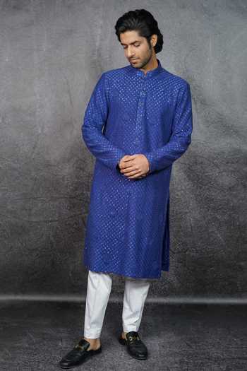 Kasbah Chikankari Embroidered Kurta Set 