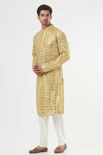 Kasbah Mirror Embroidered Kurta Set 