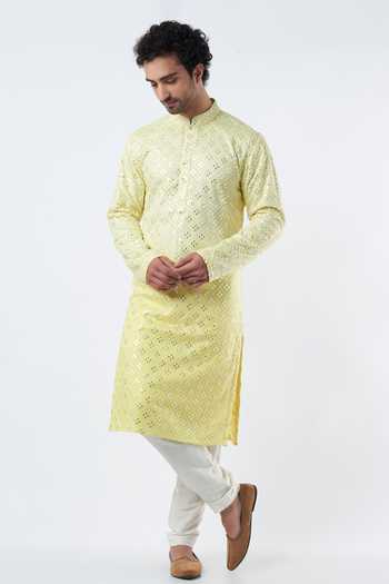 Kasbah Mirror Embroidered Kurta Set 