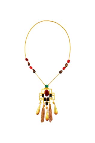 Stone Long Necklace 