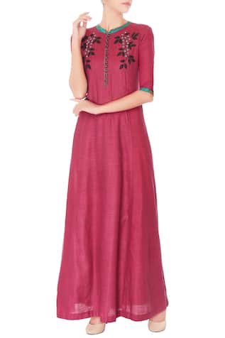 Buy Linen Cotton Kurta by Manasi Sengupta at Aza Fashions