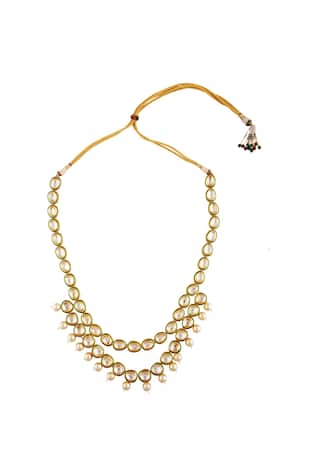 Kundan & Pearl Tie-Up Necklace 