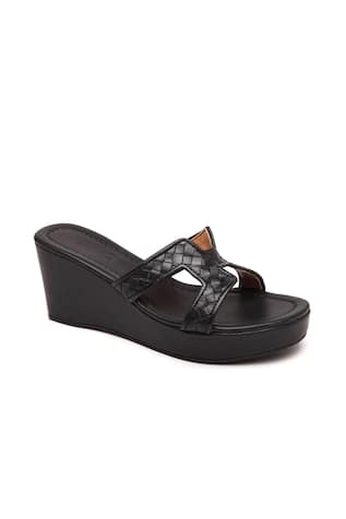 Woven Leather Wedges 