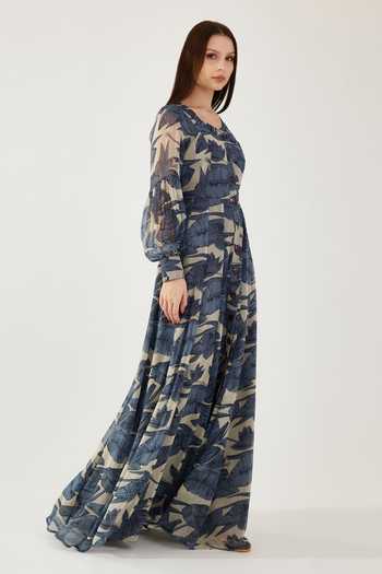 Koai Floral Print Button Down Dress 
