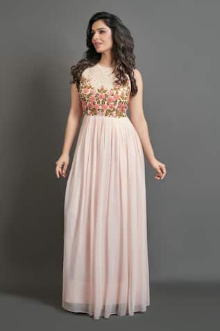 Suruchi Parakh Georgette Embellished Gown 