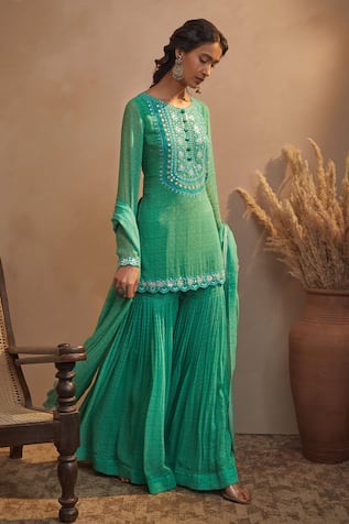 Printed Kurta Sharara Set 