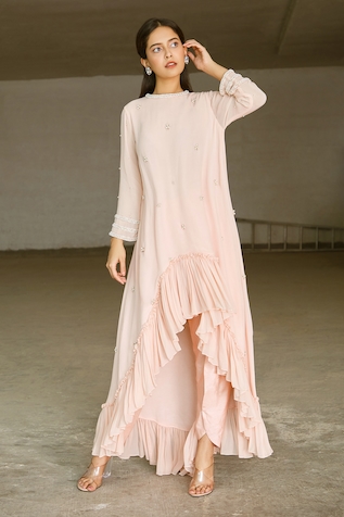 Ariyana Couture Asymmetric Kurta & Dhoti Pant Set
