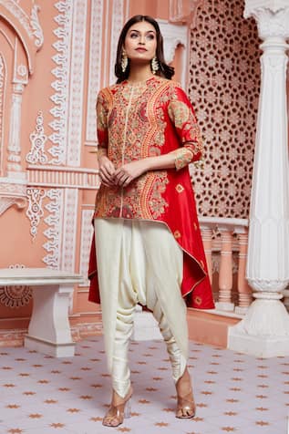 Mughal Barfi Jacket Tunic & Dhoti Pant Set 
