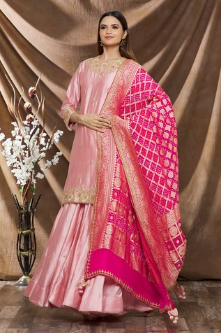 Surbhi shah Embroidered Kurta Sharara Set