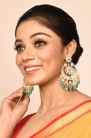 Kundan Studded Chandbalis 
