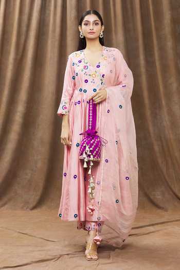 Surbhi Shah Floral Embroidered Potli 
