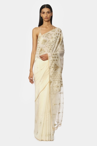 Satya Paul Chanderi Embroidered Saree