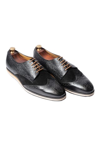 Handcrafted Brogue Derby Shoes