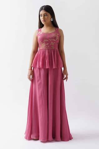 Suruchi Parakh Georgette Tunic & Pant Set 