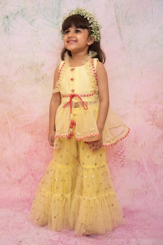 Embroidered Kurta & Sharara Set 